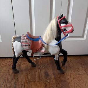 Our Generation by Battat Belgium Draft Black & White Horse